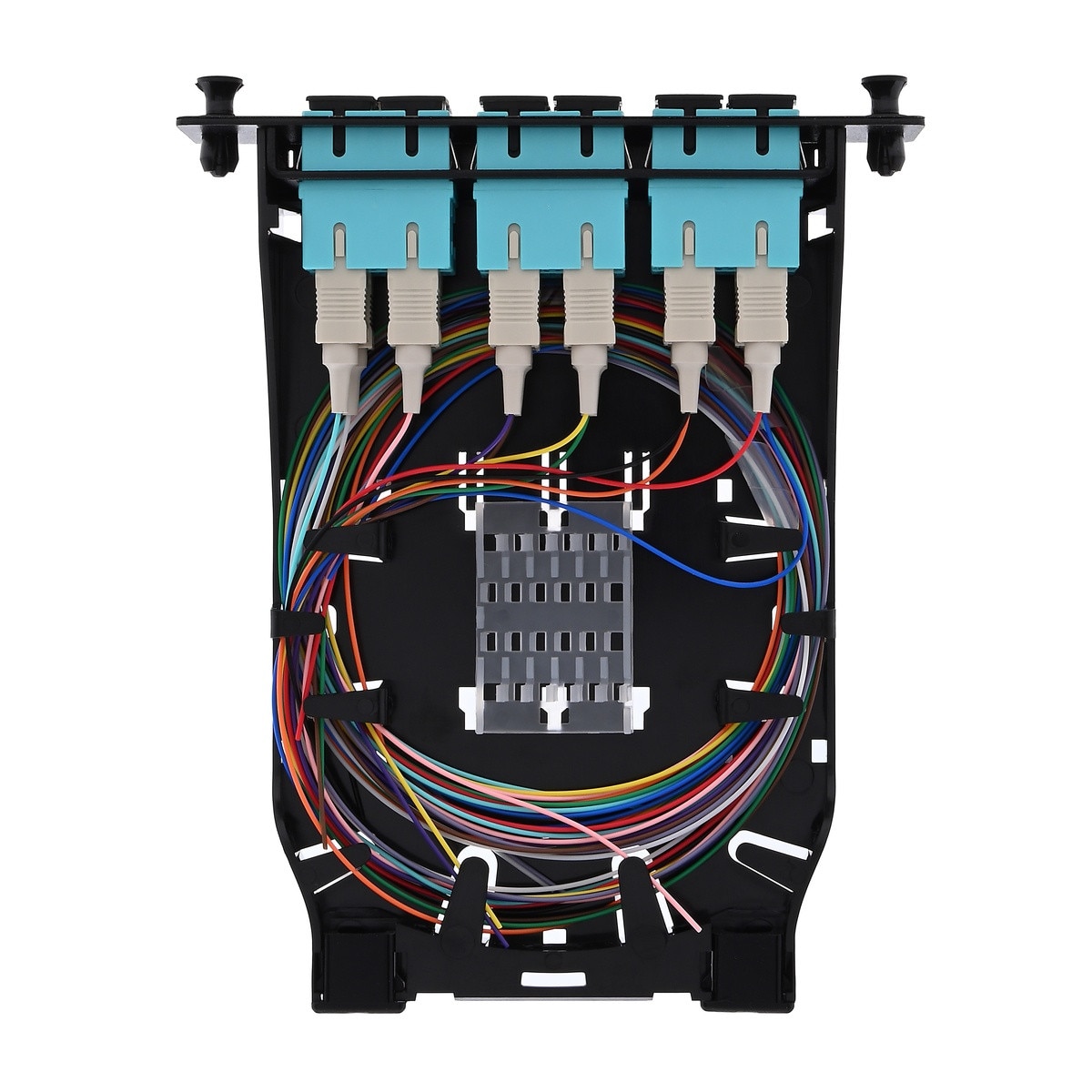 HD Splice Cassette, 12 Fiber, Duplex, SC/UPC, 50 µm OM3, 1 m Pigtails 2